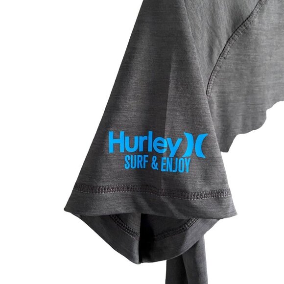 Hurley Exist Icon Short Sleeve Shirt Rashguard UPF50 Men's Medium NEW - Picture 5 of 8